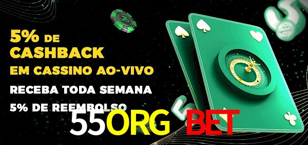 Promoções do cassino ao Vivo 55ORG BET